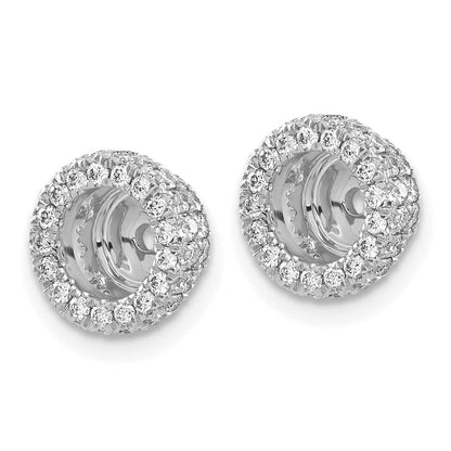 14K Weißgold 5/8ct Diamant Ohrring Jacken