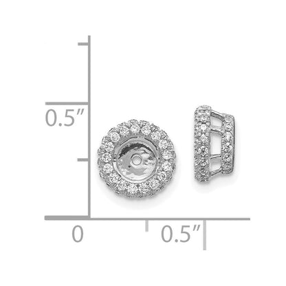 14K Weißgold 5/8ct Diamant Ohrring Jacken