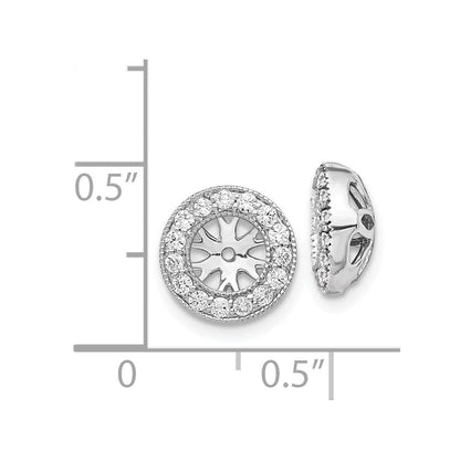 14K Weißgold 1/4ct Diamant Ohrring Jacken