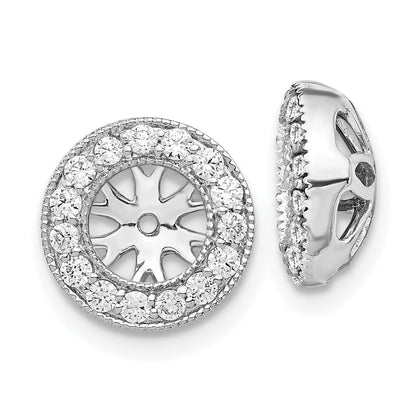 14K Weißgold 1/4ct Diamant Ohrring Jacken