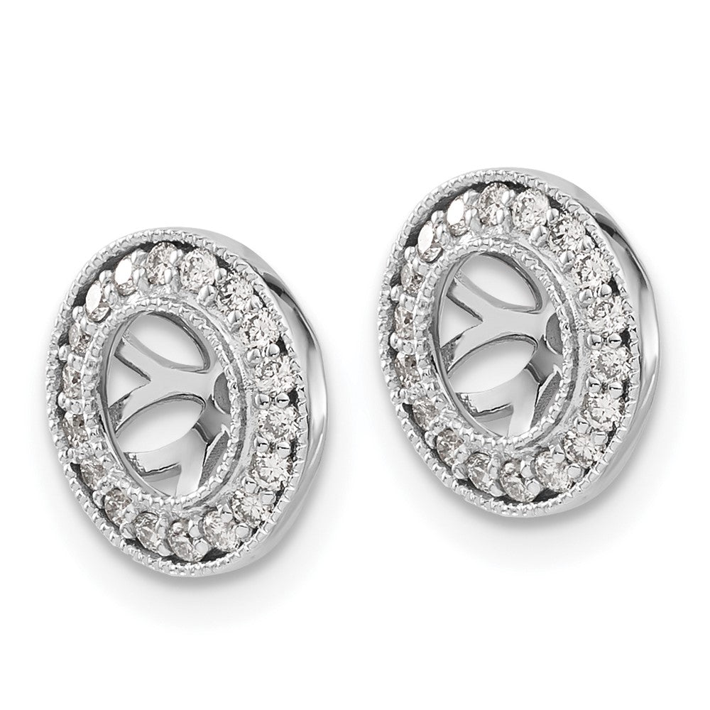 14K Weißgold 1/3ct Diamant Ohrring Jacken