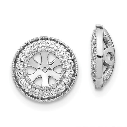 14K Weißgold 1/3ct Diamant Ohrring Jacken