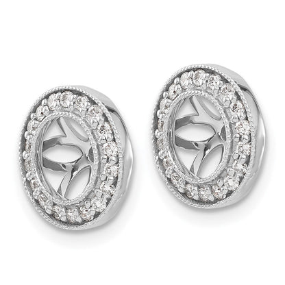 14K Weißgold 1/3ct Diamant Ohrring Jacken