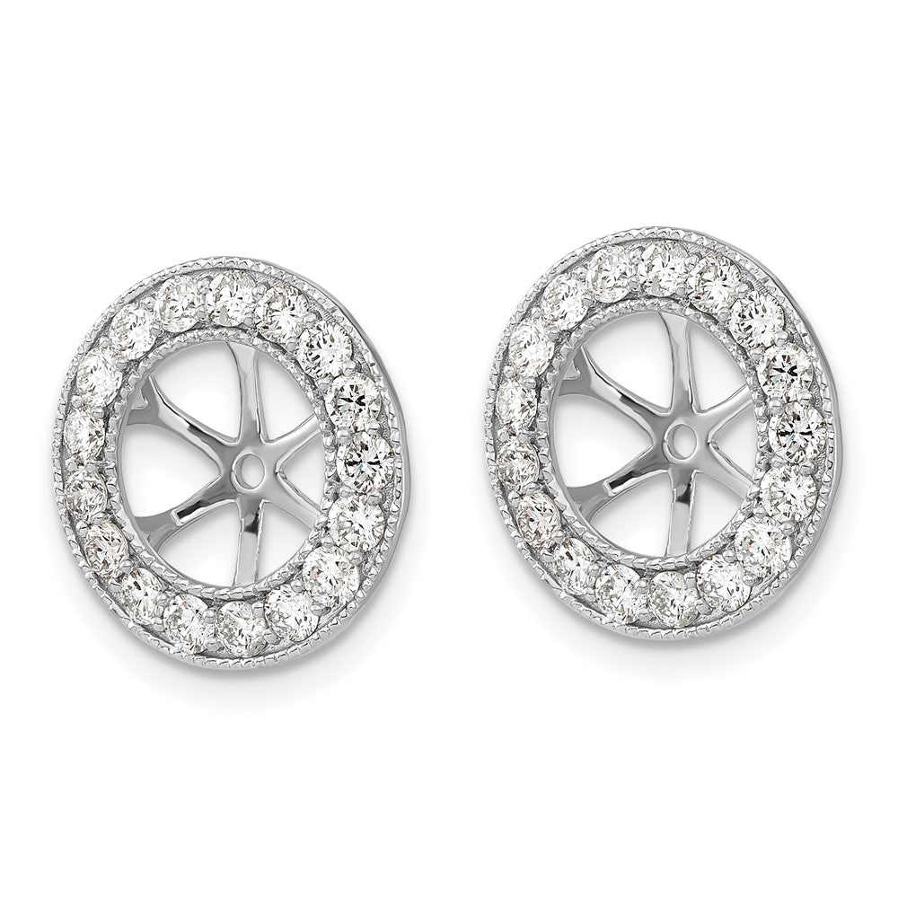 14K Weißgold 1 1/6ct Diamant Ohrring Jacken