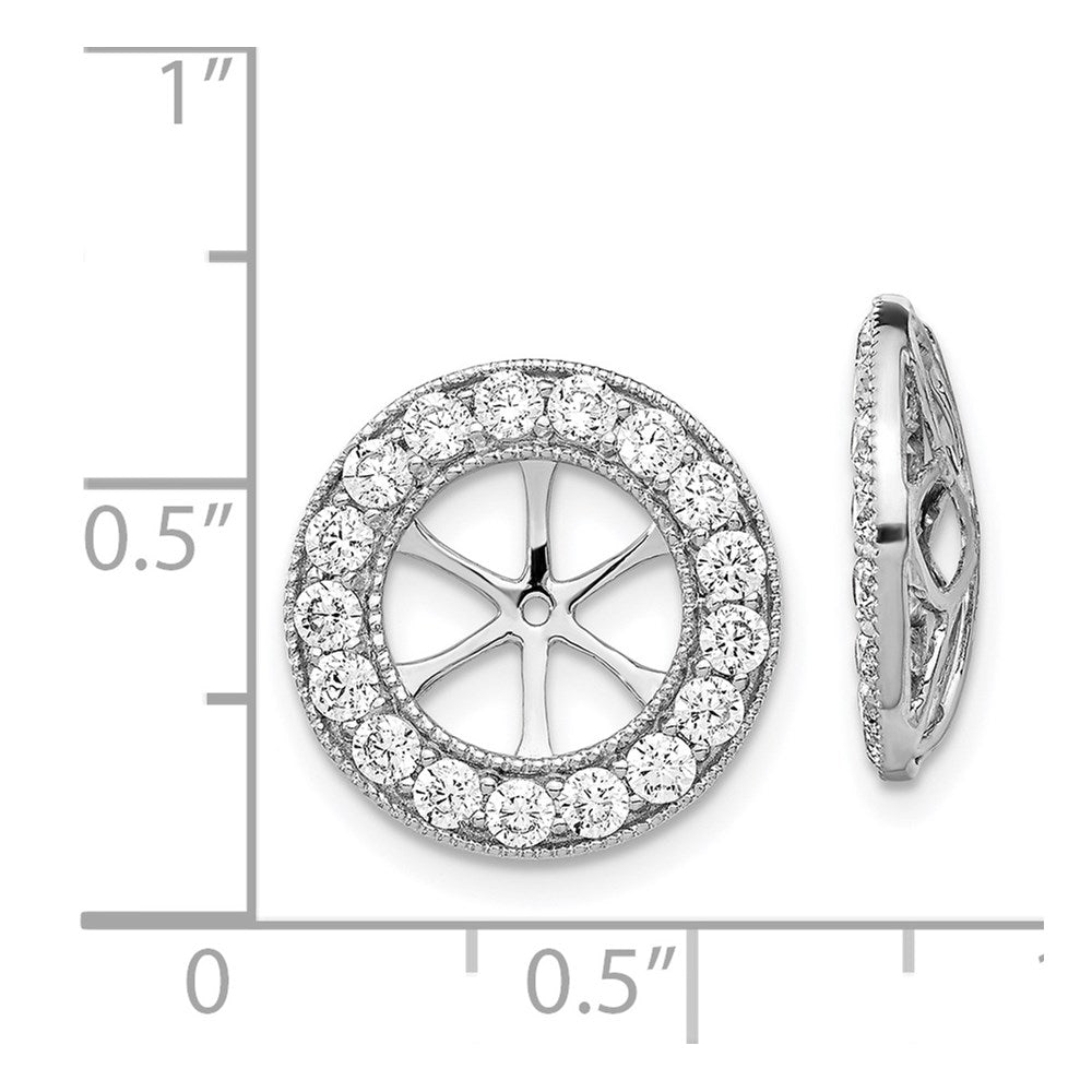 14K Weißgold 1 1/6ct Diamant Ohrring Jacken