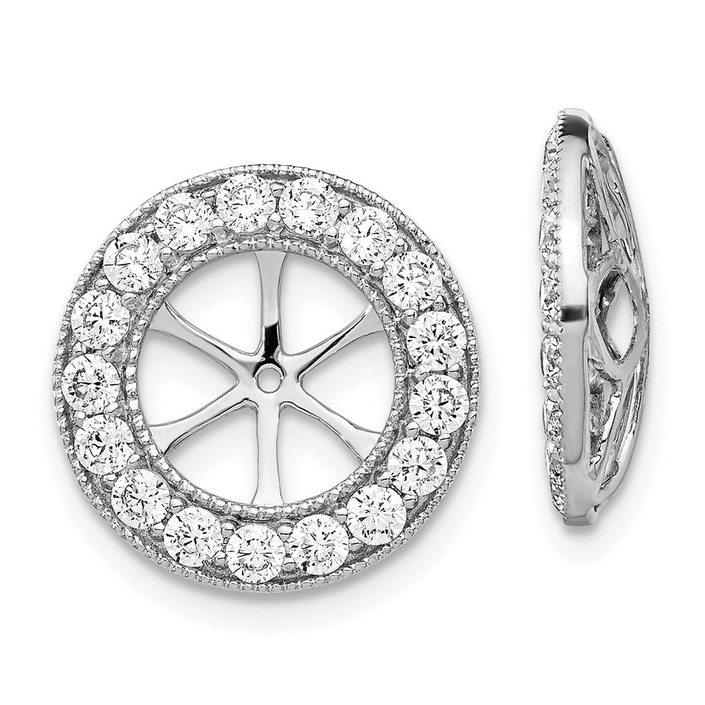 14K Weißgold 1 1/6ct Diamant Ohrring Jacken