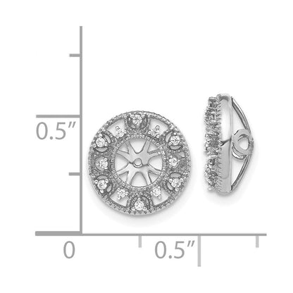 14K Weißgold Fantasie 1ct Diamant Ohrring Jacken
