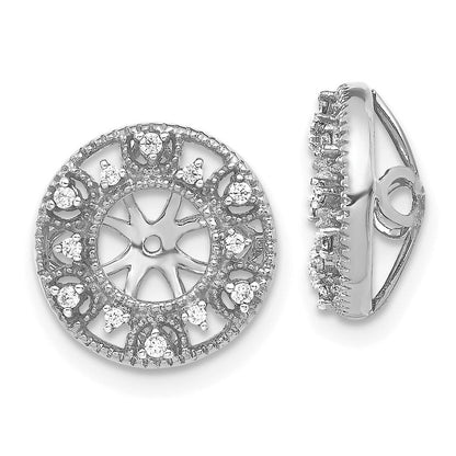 14K Weißgold Fantasie 1ct Diamant Ohrring Jacken