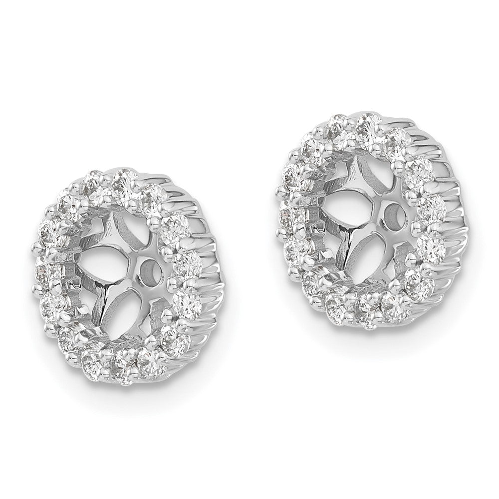 14K Weißgold Diamant Ohrring Jacken