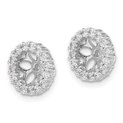 14K Weißgold Diamant Ohrring Jacken