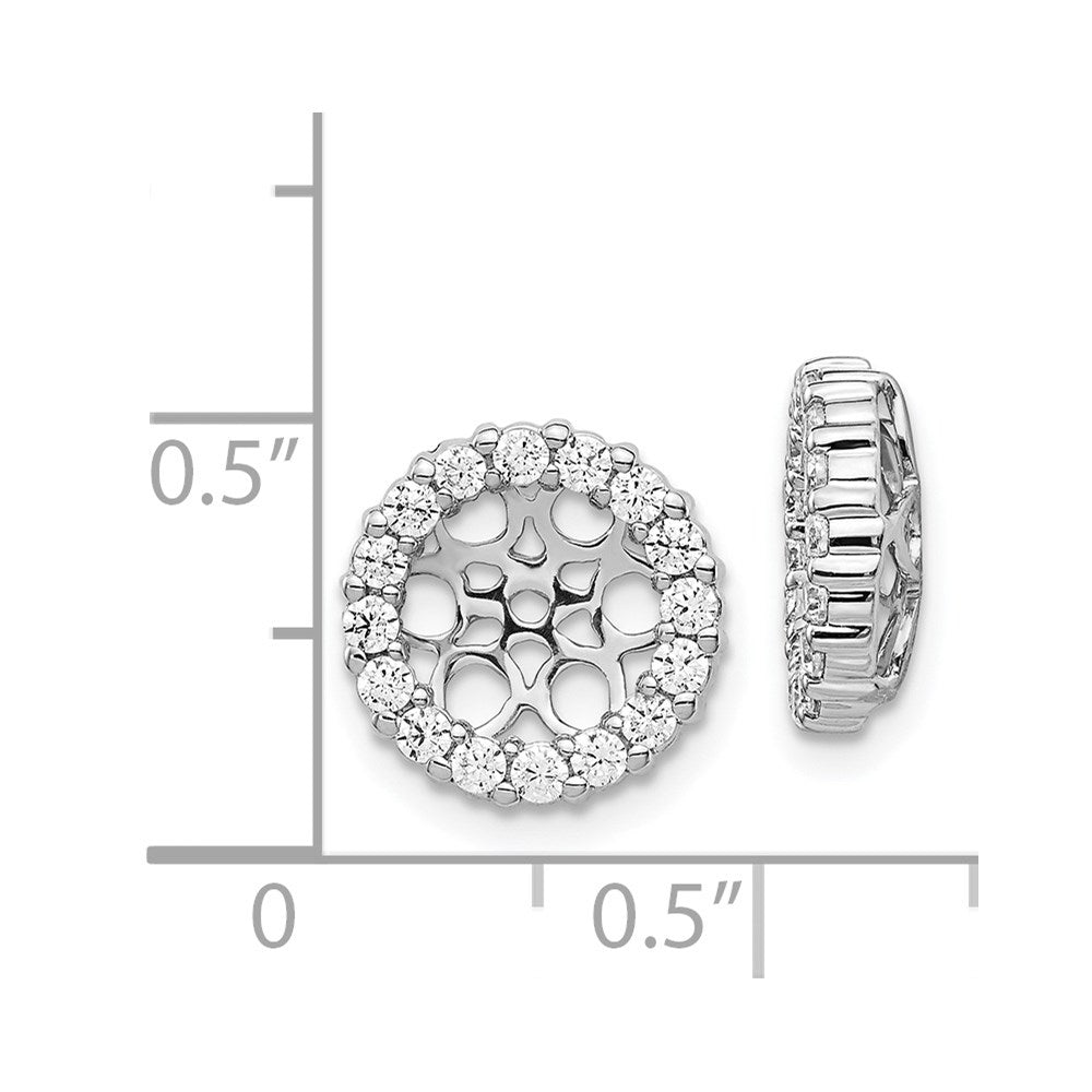 14K Weißgold Diamant Ohrring Jacken