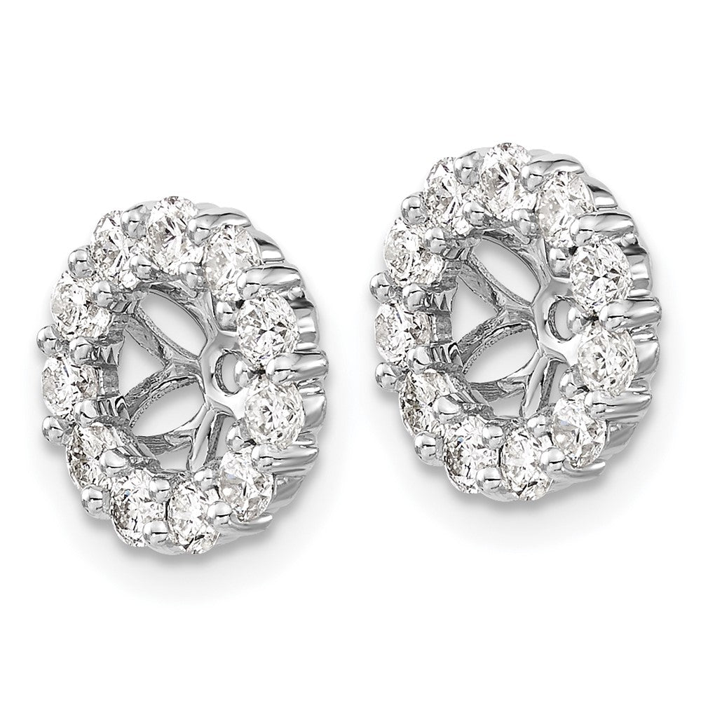 14K Weißgold Diamant Ohrring Jacken