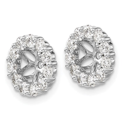 14K Weißgold Diamant Ohrring Jacken