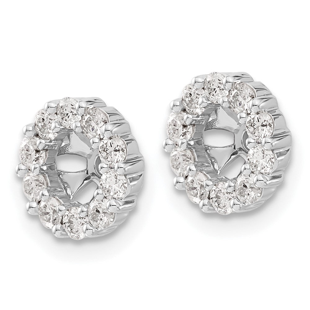 14K Weißgold Diamant Ohrring Jacken