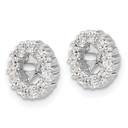 14K Weißgold Diamant Ohrring Jacken