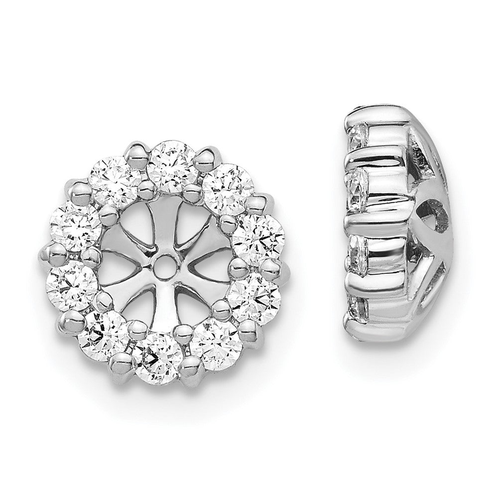 14K Weißgold Diamant Ohrring Jacken