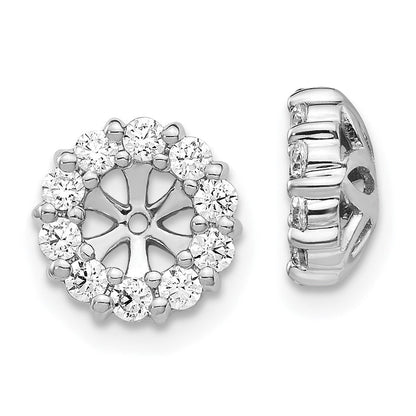14K Weißgold Diamant Ohrring Jacken