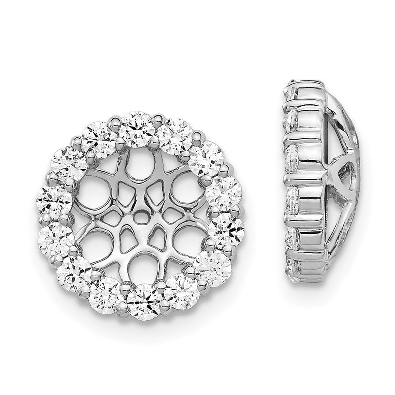 14K Weißgold Diamant Ohrring Jacken