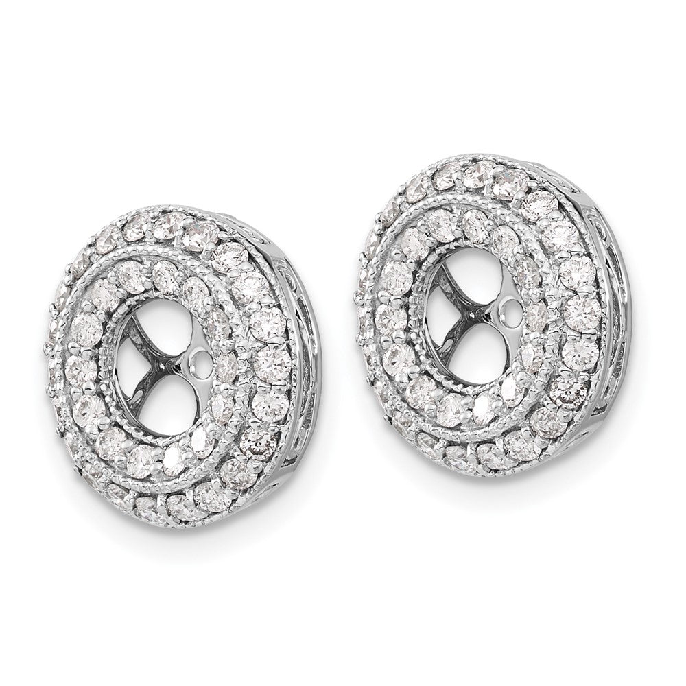 14K Weißgold Fantasie Diamant Ohrring Jacken