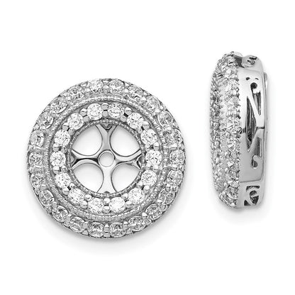 14K Weißgold Fantasie Diamant Ohrring Jacken