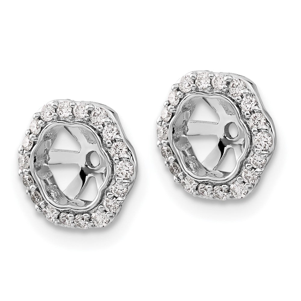 14K Weißgold Diamant Ohrring Jacken