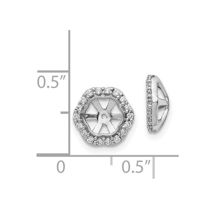 14K Weißgold Diamant Ohrring Jacken