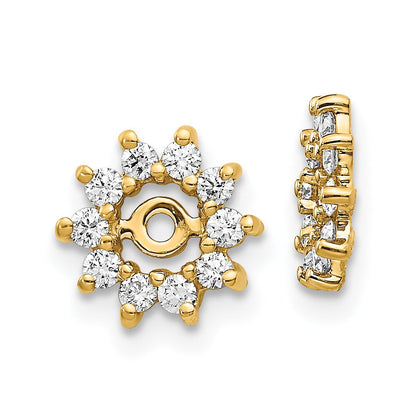 14K Gelbgold Aa Diamant Ohrring Jacke