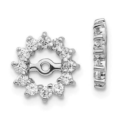 10K Weißgold Aa Diamant Ohrring Jacke