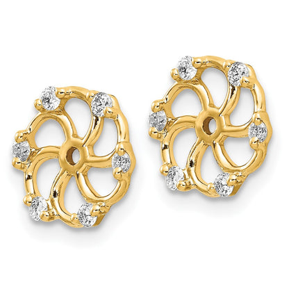 0,18 ct. Diamant-Ohrring-Jackets aus 14K Gelbgold