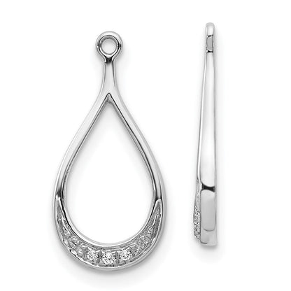 14K Weißgold Diamant-Ohrring-Jackets
