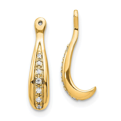 14K Gelbgold Diamant Ohrring Jacken