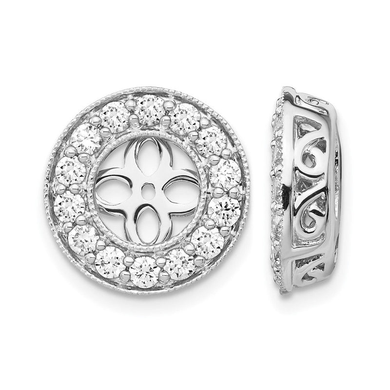 14K Weißgold True Origin 1 Karat Im Labor Gezüchtet Diamant Vs D E F For 6 6.5mm Studs Ohrring Jacken