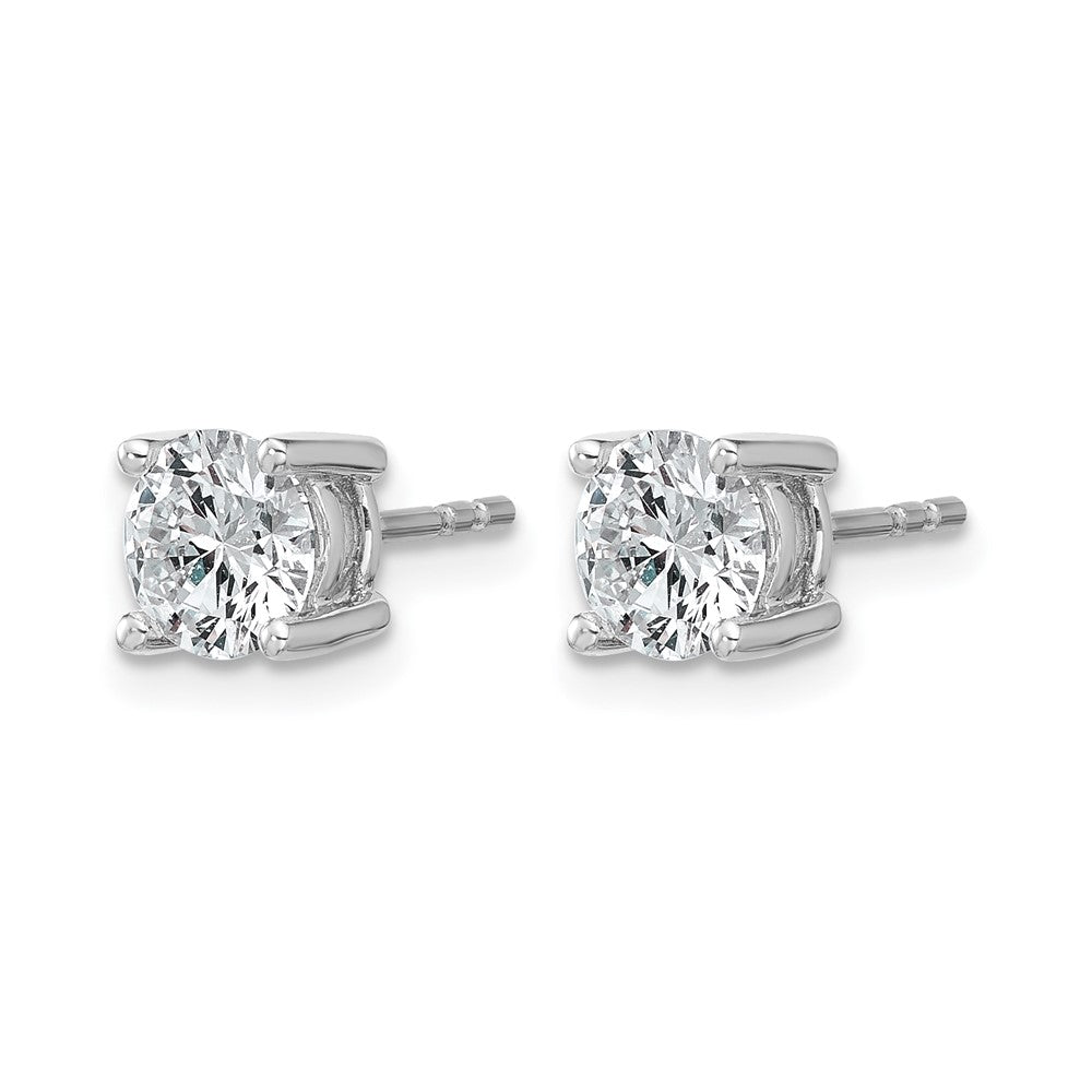 14K Weißgold 1,5 ct. Laborgezüchtete Diamant-Ohrstecker VS/SI+ G+ Rund 4-Krappen-Fassung Hohes Gewicht