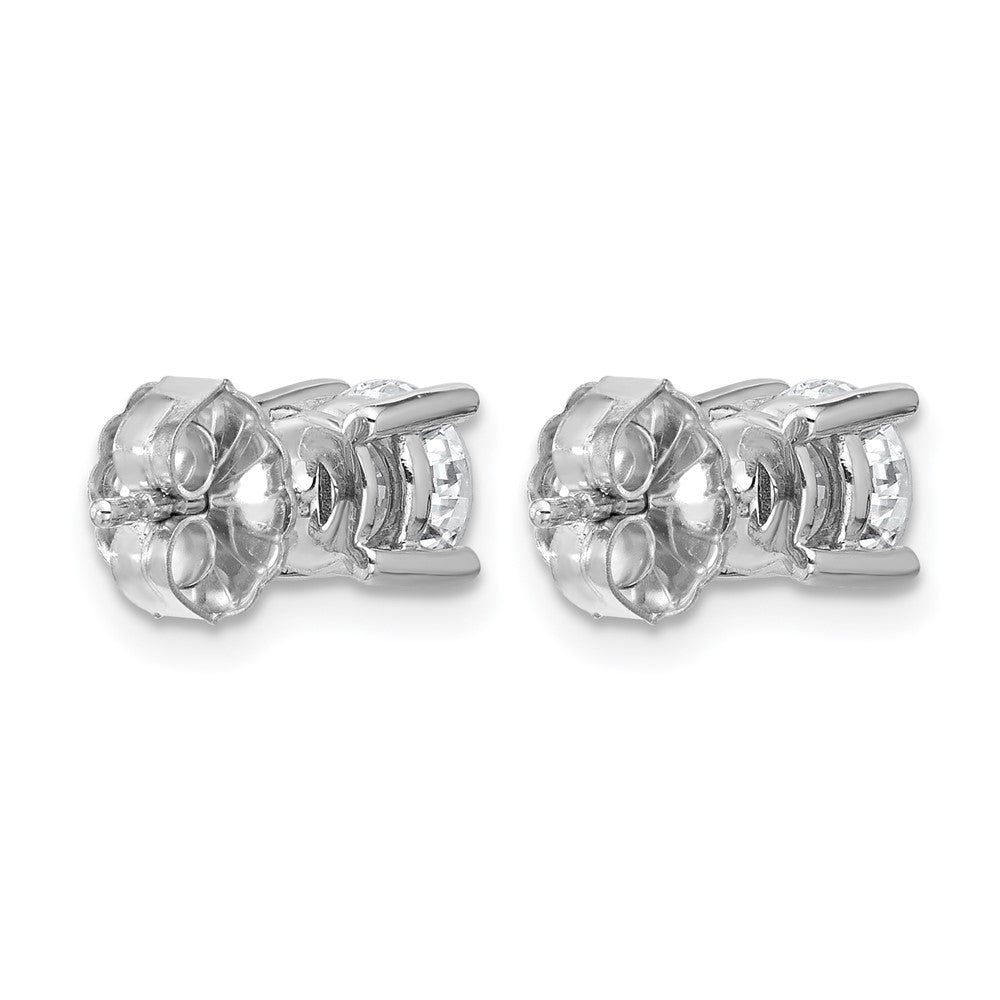 14K Weißgold 1,5 ct. Laborgezüchtete Diamant-Ohrstecker VS/SI+ G+ Rund 4-Krappen-Fassung Hohes Gewicht