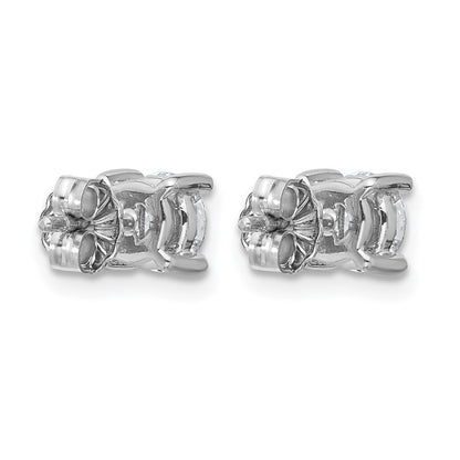 14K Weißgold 1 ct Im Labor Gezüchtet Diamant Vs+ F+ Rund 4 Krappen Schwer Gewicht. Ohrstecker