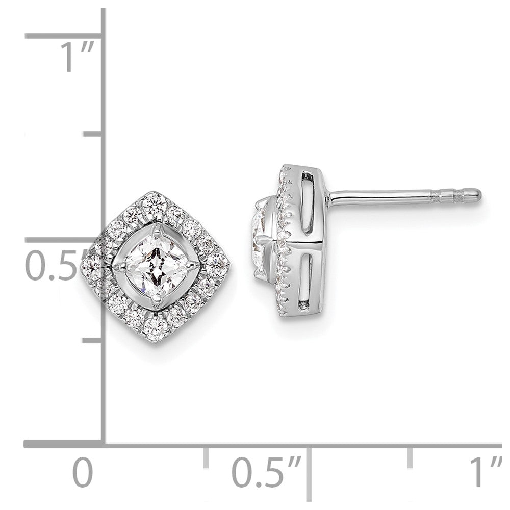 14K Weißgold Ohrstecker mit Laborgezüchteten Diamanten VS/SI+ G+