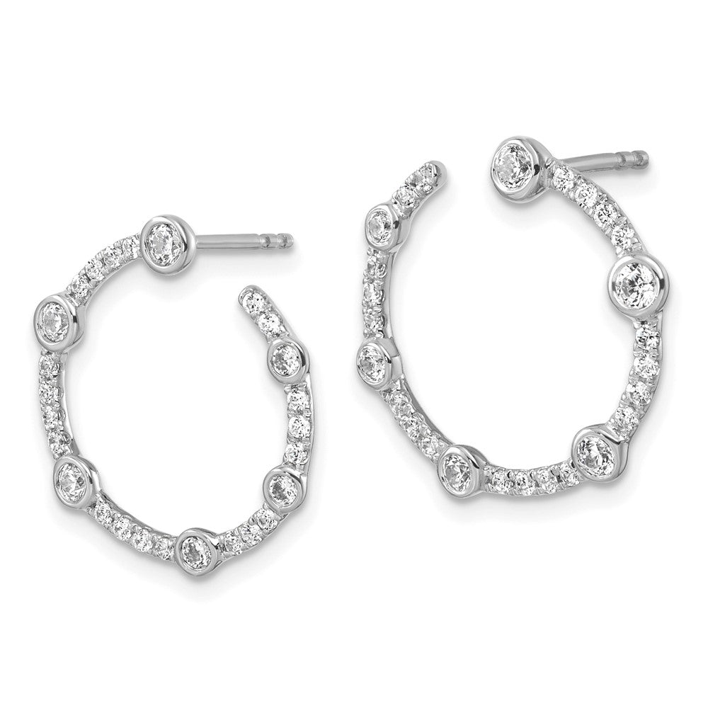 14K Weißgold True Origin 7/8 Karat Im Labor Gezüchtet Diamant Vs Def Kreisförmig Ohrstecker