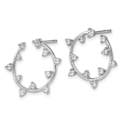 14K Weißgold True Origin 1/2 Karat Im Labor Gezüchtet Diamant Vs Def Kreisförmig Ohrstecker