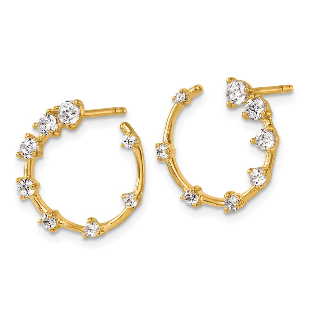 14K Gelbgold True Origin 5/8 Karat Im Labor Gezüchtet Diamant Vs Def Kreisförmig Ohrstecker