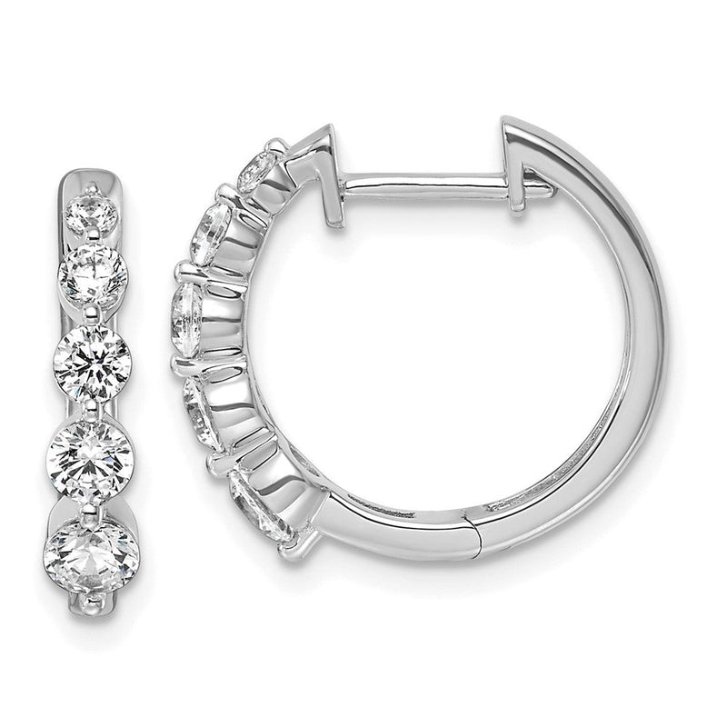 14K Weißgold True Origin 1 Karat Im Labor Gezüchtet Diamant Vs Def Klappbar Creolen