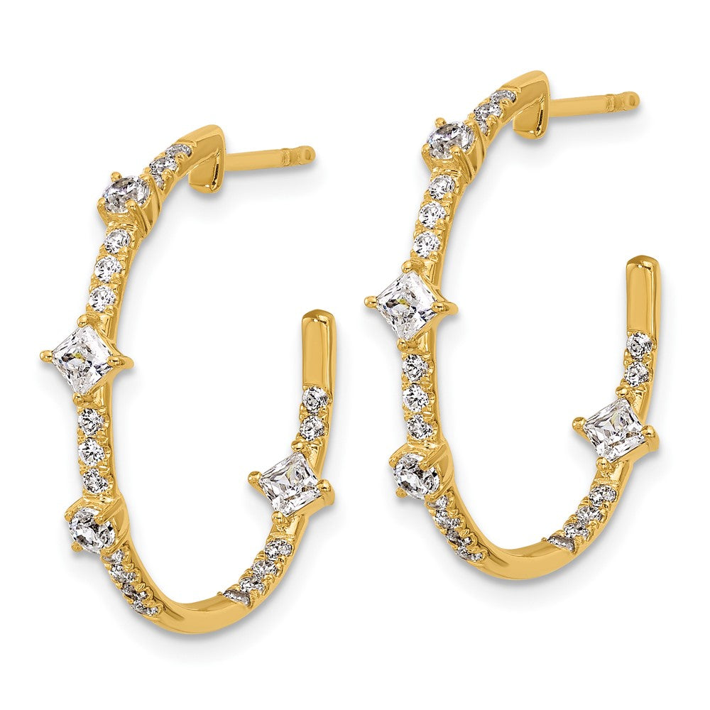 14K Gelbgold True Origin 1 Karat Im Labor Gezüchtet Diamant Vs Def J Creolen