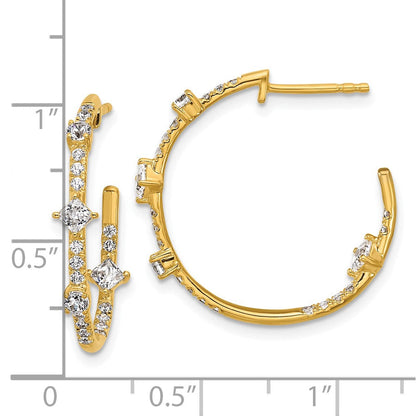 14K Gelbgold True Origin 1 Karat Im Labor Gezüchtet Diamant Vs Def J Creolen