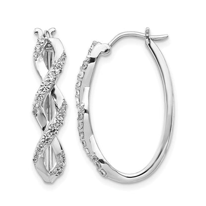 14K Weißgold Diamant-Fantasie-Ohrringe, echte Diamanten