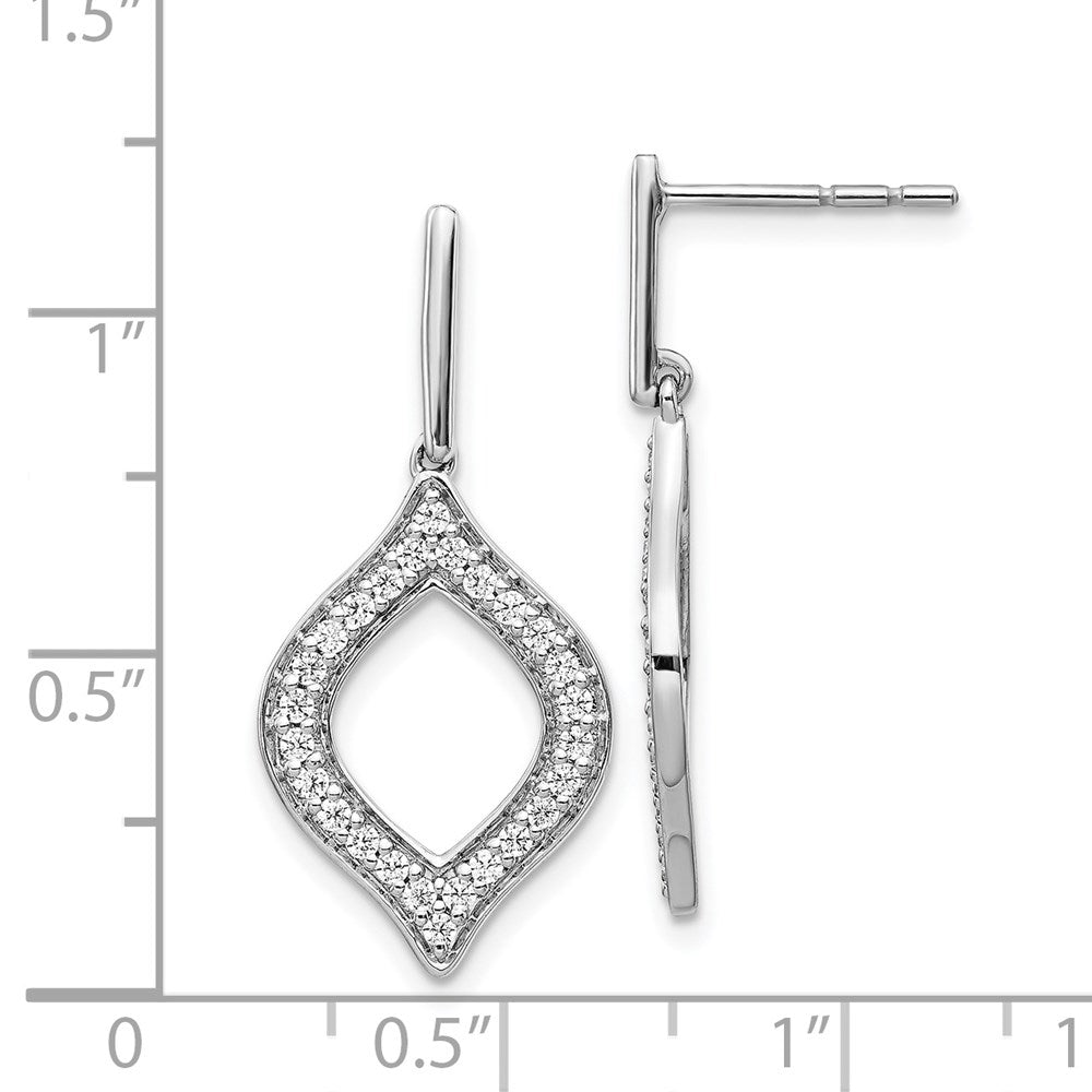 14K Weißgold Diamant-Fantasie-Ohrhänger