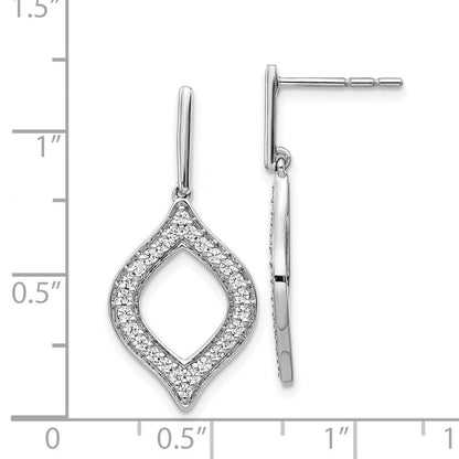 14K Weißgold Diamant-Fantasie-Ohrhänger