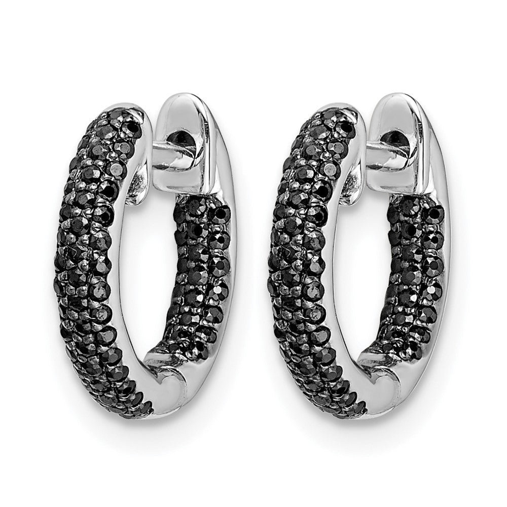 14K Weißgold Creolen mit Scharnierverschluss, 0,375 ct. Laborgezüchtete Diamanten VS/SI+ G+