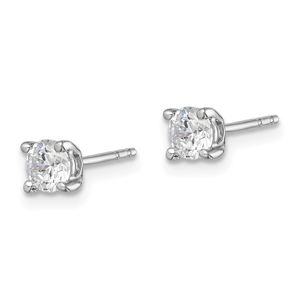 14K Weißgold Ohrstecker mit 0,5 ct. laborgezüchteten Diamanten VS/SI+ G+