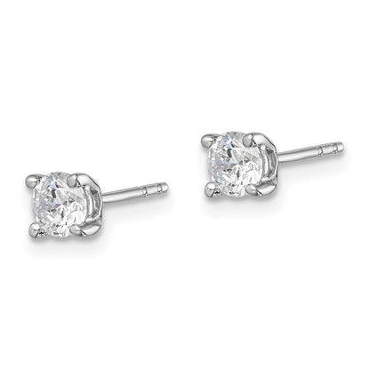 14K Weißgold Ohrstecker mit 0,5 ct. laborgezüchteten Diamanten VS/SI+ G+