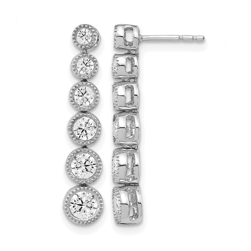 14K Weißgold True Origin 1 Karat Im Labor Gezüchtet Diamant Vs Def Abgestuft Hängend Stecker Ohrring