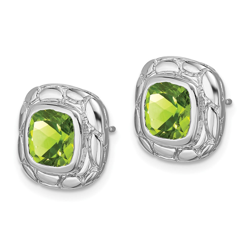 Sterling-Silber-Ohrringe mit Peridot